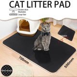 Waterproof Double-Layer Cat Litter Mat Trapper Foldable Pad Pet Rug Home L