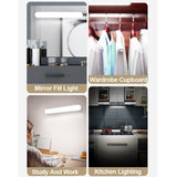 Magnetic LED Reading Desk Lamp Table Stepless Dimming Hanging Night Light