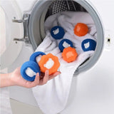 3pcs Pet Hair Remover For Laundry Dryer Balls Reusable Saves Drying - Orange