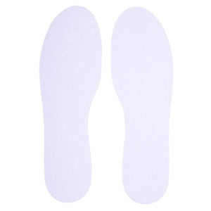 1 Pair Terry Cloth Cotton Insoles White Confy One Size Pads Feet