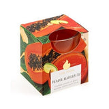 2 pcs Candle Scented Papaya Margarita in Glass Jar 25 Hour Decorative- 73x80mm