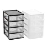 4 Layers Drawer Plastic Desktop Cabinet Storage Organiser Office Stationery Asst