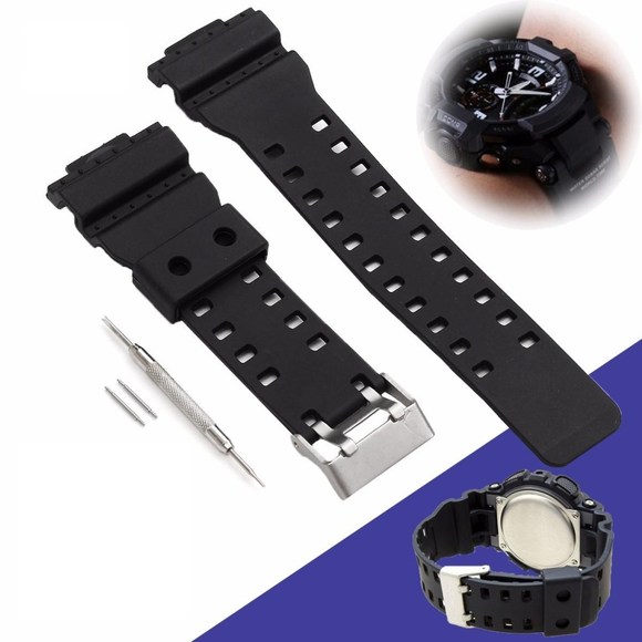 16mm Watch Band Strap Fits For G SHOCK GA-100 G-8900 GW-8900 Replacement Gshock