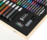 180pcs Complete Art Set Box Case Paints Drawing Colour Pencils Pastels Kids