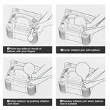 Electric Balloon Pump 600W Power 2 Nozzles Portable Ballon Inflator AU Plug