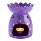 Chakra Oil Burner 3D Bowl Design Ceramic Wax Melts Tealight Candles Holder