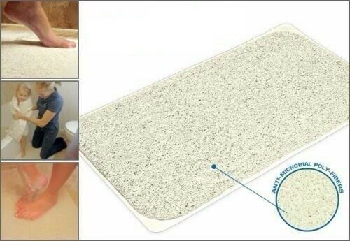 2x Non Slip Shower Bathroom Bath Aqua Rug Mat Carpet Water Drains Doormat
