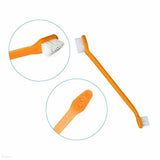 2x Pet Dog Cat Cleaning Toothpaste Toothbrush Back Up Brush Set Vanilla Flavour