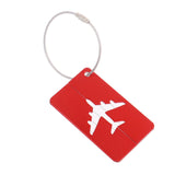 2x Luggage Tag Aluminum Travel Baggage Suitcase Address Name Label Cards
