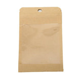 20pcs Resealable Kraft Paper Bags Resealable Bag Heat Pouches - 8x13cm