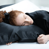 2x Black Satin Silk Pillow Cases Cushion Cover Pillowcase Home Decor Luxury 2022