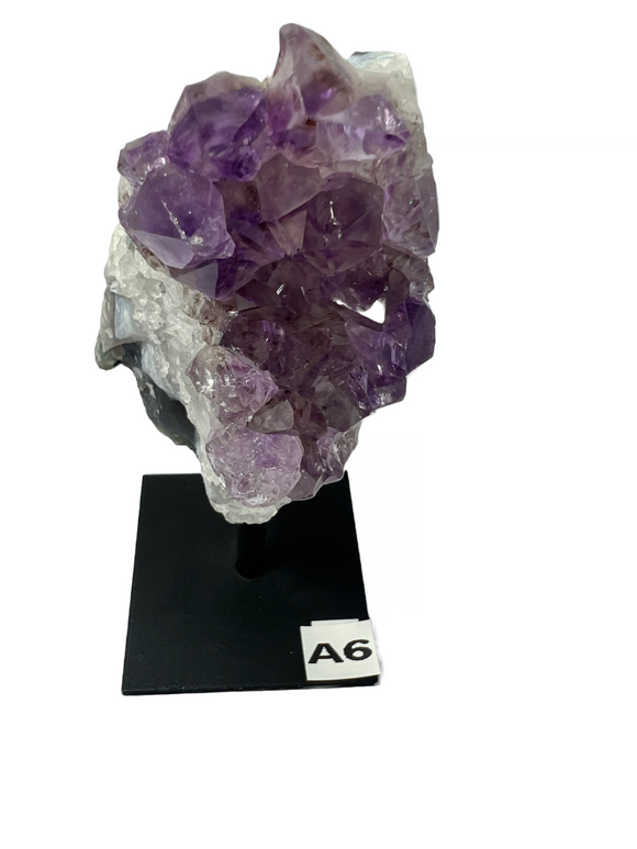 Amethyst Cluster on Stand A6 Healing Stone Crystal Decoration Home Meditation