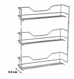 3 Tier Wall Mount Spice Rack - Chrome