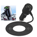 USB Dual Ports Dash Cam Power Cable Car Cigarette Adapter  Lighter Power Cable