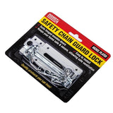 2PK Door Chain Lock Mechanism Chain Guard Lock Handy Hardware -14x 9x 1.5cm