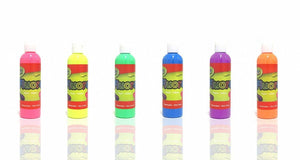 6x 250ml Artistic Fluorescent Fluoro Paint