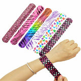 30x Mixed Wrist Snap Slap Bands Kids Party Favor Novelty Toys Play Band