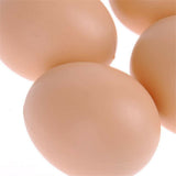 12x Plastic Fake Chicken Eggs Poultry Layer Coop Hatching Simulation Dummy Egg