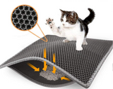 Waterproof Double-Layer Cat Litter Mat Trapper Foldable Pad Pet Rug Home L