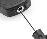 Heavy Duty Retractable Carabiner Key Chain Badge Holder With Steel Cord keychain