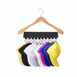 10 Clips Closet Hanger Door Baseball Hat Holder Cap Rack Storage Organizer