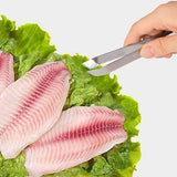 1PC Chef Tool Kitchen Stainless Steel Fish Bone Tweezers Puller Pick-Up Remover