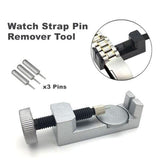 Metal Adjustable Watch Band Bracelet Repair Tool Link Pin Remover 3 Replace Pins