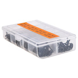 80 PCS Set Fishing Rod Guide Tackle Tip Repair Box Eyes Rings DIY Stainless Kit