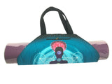 Yoga Pilates Shoulder Hexagon Bag Mat Carrier Chakra Meditation Turquoise