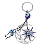 Evil Eye Protection Keychain - Sun And Moon