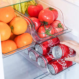 2x Refrigerator Organizer Can Dispenser Storage Holder Beverage Food Container