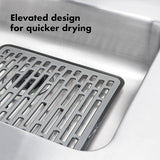 Oxo Silicone Sink Mat Small 32.4x29.2cm Grey
