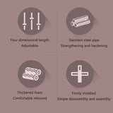 Adjustable Yoga Body Stick Open Shoulder Stand Posture Corrector OpenBack - Blue