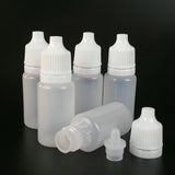50x Clear Empty Plastic Dropper Bottles Squeezable Drop Liquid Container 5ml