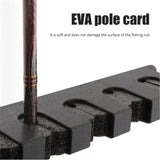 Rack Fishing Pole Holder 6-Rod Tackle Wall Fishing Rod Storage Fixed Stand