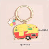 2Pcs Camping Keychain RV Camping Keychain Travel Trailer Camping Gift