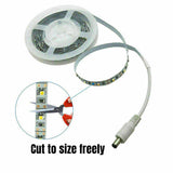Warm White Battery Operated Motion Sensor Cabinet Light LED Strip Under Bed 2M