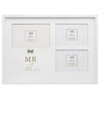 Mr & Mrs Photo Frame Wedding Gift Keepsake Engagement Jewelled Collage Frame