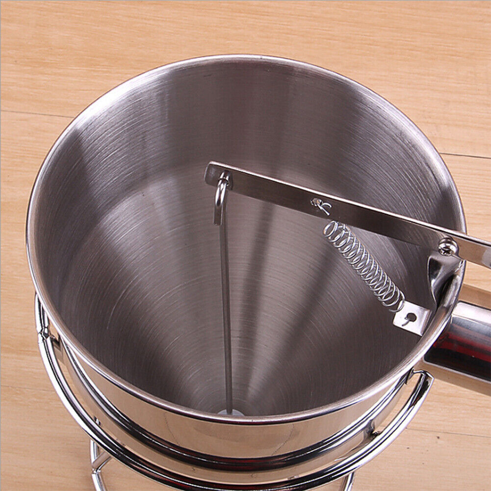 Stainless Steel Donut Cupcake Batter Dispenser Funnel Pancake