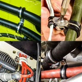 42x EPDM Rubber Lined P Clips Cable Hose Pipe Clamps Holder Air Clip Clamp Set