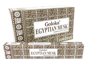 Goloka Egyptian Musk 144 Incense Stick Meditation Fragrance Yoga 12 x 15g pack