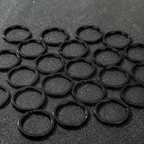 30pcs Key Ring Chain Split Rings Heavy Duty Keychain Accessories Gift 25mm Black