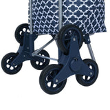 Shopping Grocery Trolley Sachi Summit Stair Climber 45L w/ Wheels Moroccan Navy