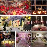 1000pcs Deep Red Silk Rose Petals Mother’S Day Wedding Confetti Anniversary Table Decorations Christening Flowers Scatter, SHATCHI