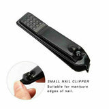 3Pcs Manicure Nail Cutter Stainless Steel Nail Clipper Toenail Trimm Black Set