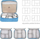 Universal Electronics Organiser Travel Bag Cable Organiser Accessories - Sky