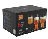 Luigi Bormioli Birrateque 6 Piece Craft Beer Glass Set