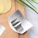Stainless Steel Finger Hand Protector Guard Chop Safe Slice Knife Kitchen Tool