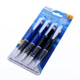 8x Pen Standard Retractable Ballpoint Pen Fine Point 0.7mm - Black and Blue