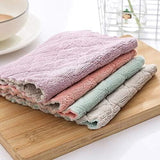 12pcs Kitchen Cloth Dish Towels Super Absorbent Nonstick Oil Washable Dishtowels